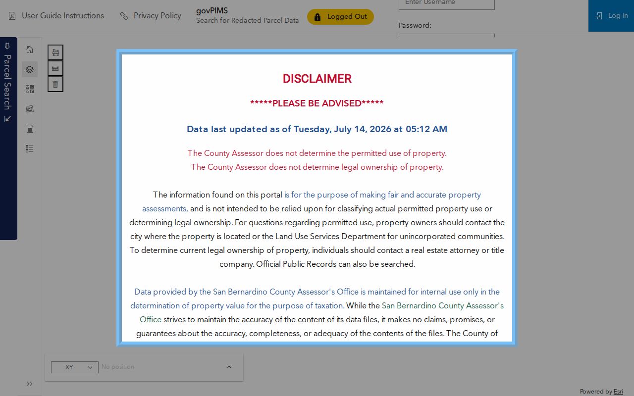 Ontario people search with San Bernardino County assessor property information