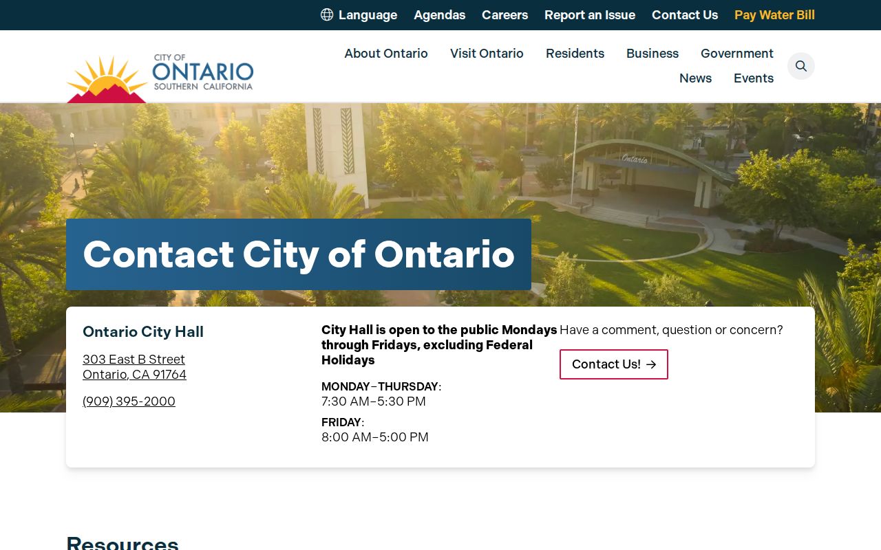 Ontario people search through the city contact directory